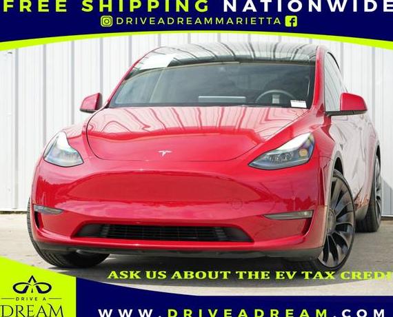 TESLA MODEL Y 2022 7SAYGDEF6NF451643 image